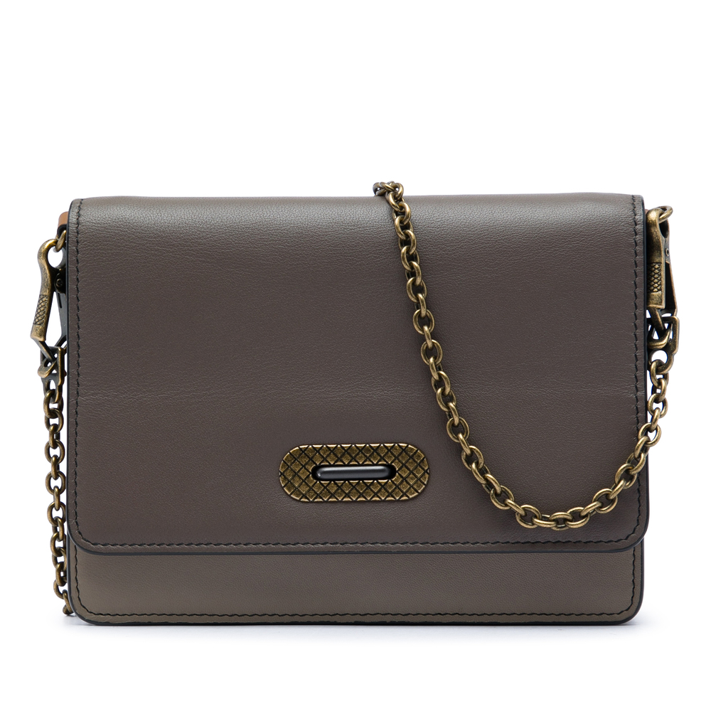 Pre-Loved Bottega Veneta Bicolor Nappa Wallet on Chain
